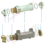 Bộ trao đổi nhiệt dạng ống, Bộ làm mát dầu  dạng ống thép không gỉ ALLIED - BOWMAN SC series